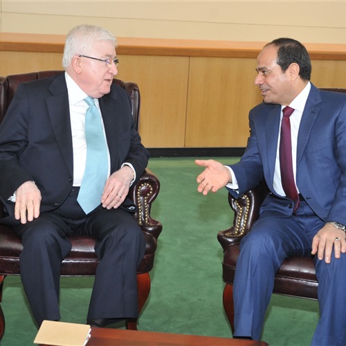 :  السيسي  يؤكد لرئيس العراق حرص مصر على وحدة البلدين