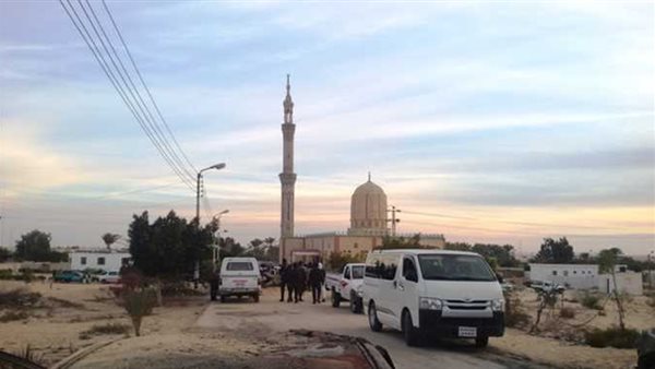 صور حادث مسجد الروضه النهارده