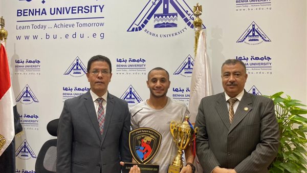 طالب بجامعة بنها يفوز ببطولة النخبة الدولية لـ"المواي تاي" في العراق