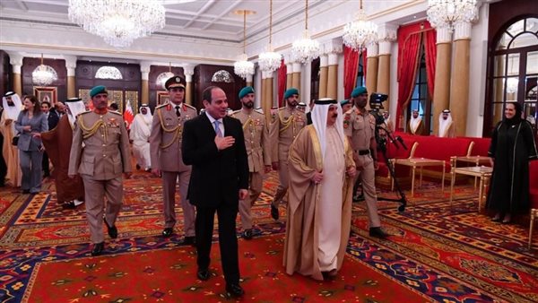 بدء القمة المصرية البحرينية بقصر الاتحادية