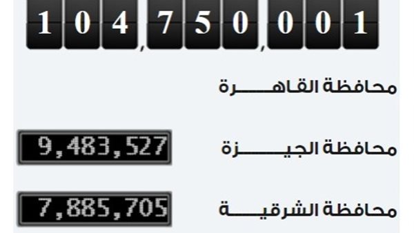 الإحصاء: مصر تسجل 750 ألف نسمة زيادة في عدد سكانها خلال 180 يوما
