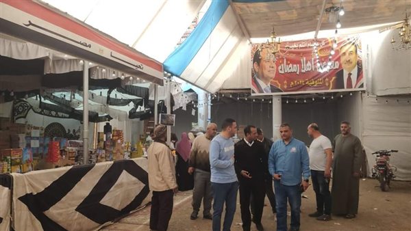 رئيس أشمون يتفقد معرض "أهلا رمضان" الجديد لبيع السلع الغذائية 