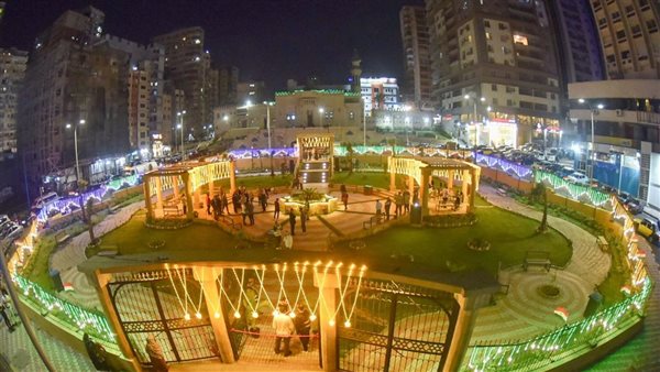 محافظ الإسكندرية يفتتح أعمال تطوير حديقة مسجد سيدي بشر