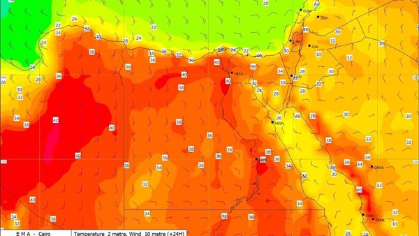 الأرصاد: موجة شديد الحرارة تضرب البلاد اليوم وذروتها غدا وتنصح بشرب المياه