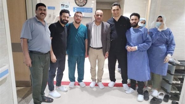 استئصال ورم سرطاني لمصابين من غزة بمستشفى سيدي غازي بكفر الشيخ