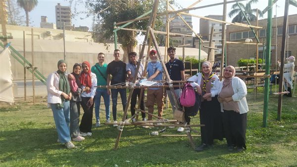 ورش تنمية مهارات فنية وكشفية لجوالة جامعة عين شمس