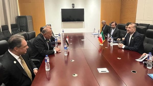"شكرى" يلتقي وزير خارجية إيران على هامش القمة الإسلامية بجامبيا