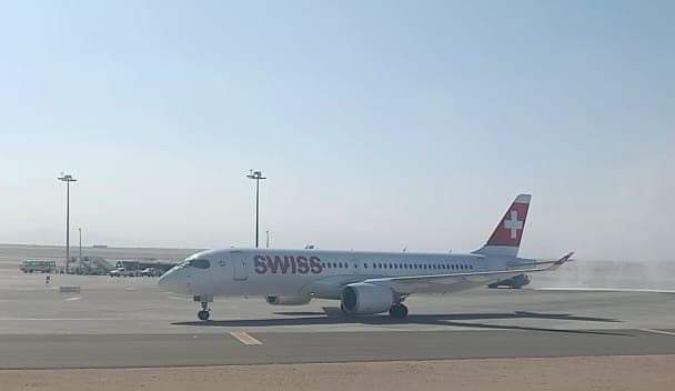 وصول أولى رحلات الخطوط الجوية السويسرية إلى مطار الغردقة