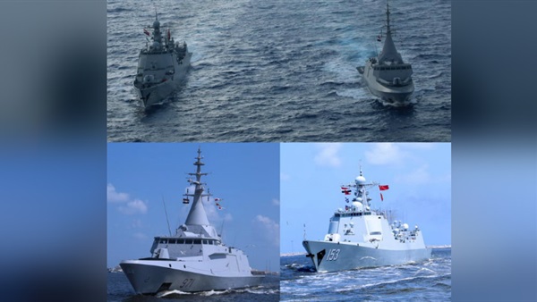 القوات البحرية المصرية والصينية تنفذان تدريبا بحريا بالبحر المتوسط